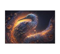 Jigsaw Puzzle 75x50cm/1000pcs for Adults Enchanted Feathered Serpent Jigsaw Puzzle Family Game Difficult Hard Deal As Gifts for The Whole Family 75x50cm/1000pcs