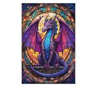 Jigsaw Puzzle 75x50cm/1000pcs for Adults Purple Dragon Majesty Jigsaw Puzzle Family Game Difficult Hard Deal As Gifts for The Whole Family 75x50cm/1000pcs