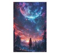 Jigsaw Puzzle 75x50cm/1000pcs for Adults Starry Nights Embrace Jigsaw Puzzle Family Game Difficult Hard Deal As Gifts for The Whole Family 75x50cm/1000pcs