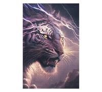 Jigsaw Puzzle 75x50cm/1000pcs for Adults Thundering Tiger Power -3 Jigsaw for Adults Anti-Stress Toys Presents for Women Stress Reduction Gifts 75x50cm/1000pcs