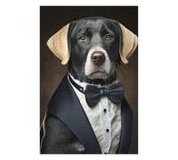 Jigsaw Puzzle 75x50cm/1000pcs for Adults Well Dressed Labrador Dog Jigsaw Puzzle Family Game Difficult Hard Deal As Gifts for The Whole Family 75x50cm/1000pcs