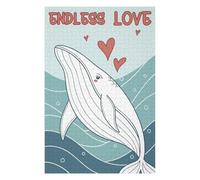 Jigsaw Puzzle 75x50cm/1000pcs for Adults Whale Love Illustration Puzzle for Adults Relax Games Perfect Decoration for Birthday, Chrismas 75x50cm/1000pcs