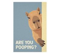 Jigsaw Puzzle 75x50cm/1000pcs for Teenagerss Capybara Peeking Are You Pooping Jigsaws for Adults Toy Wall Decor Precision Cutting Deal As Gifts for The Whole Family 75x50cm/1000pcs