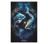 Jigsaw Puzzle 75x50cm/1000pcs for Teenagerss Cosmic Pisces Duo Jigsaw for Adults Toy Wall Decor Improve Memory Help The Brain Exercise 75x50cm/1000pcs