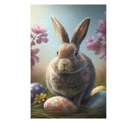 Jigsaw Puzzle 75x50cm/1000pcs for Teenagerss Easter Bunny II Jigsaws for Adults Toy Wall Decor Precision Cutting Deal As Gifts for The Whole Family 75x50cm/1000pcs