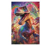 Jigsaw Puzzle 75x50cm/1000pcs for Teenagerss Rainbow Dinosaur Fantasy Puzzles for Adults Family Game Hand Speed Race Stress Reduction Gifts 75x50cm/1000pcs