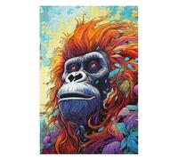 Jigsaw Puzzle 75x50cm/1000pcs for Teenagerss Rainbow Gorilla Portrait -1 Jigsaw for Adults Toy Wall Decor Improve Memory Help The Brain Exercise 75x50cm/1000pcs