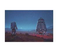 Jigsaw Puzzle 75x50cm/1000pcs for Teenagerss Space Exploration Astronaut And Rocket on Mars Jigsaws for Adults Family Games Hand Speed Race for Birthday, Chrismas 75x50cm/1000pcs