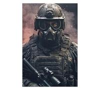 Jigsaw Puzzle 75x50cm/1000pcs for Teenagerss Special Force Soldier Fire Puzzle for Adults Hands-on Game Precision Cutting Deal As Gifts for The Whole Family 75x50cm/1000pcs