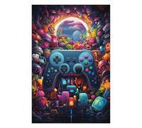 Jigsaw Puzzle 75x50cm/1000pcs for Teenagerss Video Game Paradise -3 Teenagers Puzzles Fun Games Pattern Assembly Help The Brain Exercise 75x50cm/1000pcs