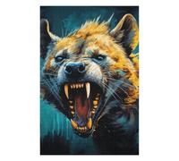 Jigsaw Puzzle 75x50cm/1000pcs for Teenagerss Wild Canine Roar Teenagers Puzzles Fun Games Pattern Assembly Help The Brain Exercise 75x50cm/1000pcs