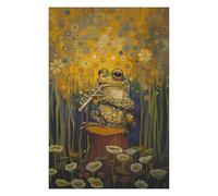 Jigsaw Puzzle 75x50cm/1000pcs Toad Playing Flute Adult Jigsaw Puzzle Family Games Staycation Kill Time Unique Birthday And Gifts 75x50cm/1000pcs
