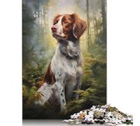 Jigsaw Puzzle Adult Brittany 500 Piece Jigsaw Puzzles Wooden Puzzle for Adults Age 18+ Educational Game 500pcs (52x38cm)