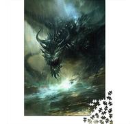 Jigsaw Puzzle Adult Evil Dragon 1000 Piece Jigsaw Puzzles Wooden Jigsaw Puzzle Adults And Educational PuzzleFamilyGame 1000pcs (75x50cm)