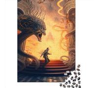 Jigsaw Puzzle Adult Exotic Monster4 500 Piece Jigsaw Puzzles Wooden Jigsaw Puzzle Adults And Educational PuzzleFamilyGame 500pcs (52x38cm)