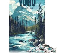 Jigsaw Puzzle Adult Yoho National Park Canada 500 Piece Jigsaw Puzzles Wooden Puzzle for Adults Age 18+ Educational Game 500pcs (52x38cm)