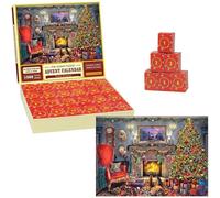Jigsaw Puzzle Advent Calendar 2024, 24 Day Christmas Countdown Calendar 2024, Christmas Countdown Calendar, Advent Calendar for Home Office Room Decor, Xmas Count Down Gift (A)