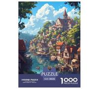 Jigsaw Puzzle Anime Landscape Challenging Intellectual Game Impossible Hard Beautiful Scenery Birthday Party Gift Toy 1000 Piece for Adults 38x26cm/1000pcs