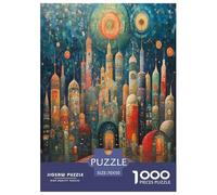 Jigsaw Puzzle Art Castle Challenging Birthday Gift Impossible Hard Fairytale World Birthday Party Gift Toy 1000 Piece for Adults 70x50cm/1000pcs