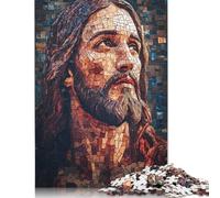 Jigsaw Puzzle Art Christian Jesus Jigsaw Puzzles for Adults 1000 Pieces Wooden Jigsaw Wall Art Puzzle Games 1000pcs (75x50cm)