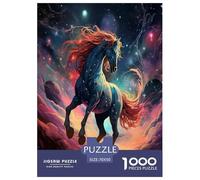 Jigsaw Puzzle Art Horse Challenging Birthday Gift Family Animal Fun And Challenging Activity 1000 Piece for Boys Girls 70x50cm/1000pcs