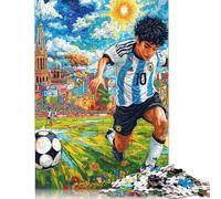 Jigsaw Puzzle Art Plays Football 1000 Piece Jigsaw Puzzles Paper Jigsaw for Adults & Challenge Family 1000pcs (38x26cm)