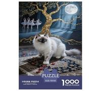 Jigsaw Puzzle Birman Cat Challenging Birthday Gift Impossible Hard Animal Stress Relief Toy 1000 Piece for Adults 70x50cm/1000pcs