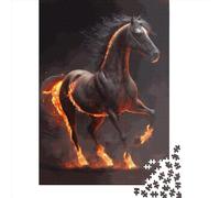 Jigsaw Puzzle Black Horse 1000 Piece Jigsaw Puzzles for Adults Paper Jigsaw Puzzles for Adults Stress Reliever 1000pcs (38x26cm)
