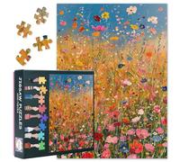 Jigsaw Puzzle - Blooming Flowers Art, Puzzles for Adults 1000 Piece Wildflower, Bloom Plants Challenging Jigsaw Puzzles for Adults 1000, Educational Games Home Decoration (27.5"x19.7")