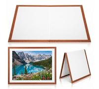 Jigsaw Puzzle Board Portable Foldable 500 Pieces, Non-slip Foldable Jigsaw Puzzle Board with Frame Storage Mat for Portable Organizer Home and School DIY Projects 23.58X15.72X0.39in