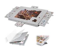 Jigsaw Puzzle Board Portable Foldable, Tilting Jigsaw Puzzle Board, Jigsaw Puzzle Board with 6 Drawers, Suit 1000pcs Jigsaw, Ultra-Light & Non-Slip, 30 * 21", for Kids Girls Boys Friends Gifts (B)