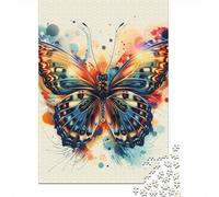 Jigsaw Puzzle Butterfly Jigsaw Puzzles for Adults 1000 Pieces Paper Jigsaw Wall Art Puzzle Games 1000pcs (38x26cm)
