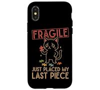 Jigsaw Puzzle cat Puzzler Funny Puzzle Lover Case for iPhone X/XS