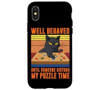 Jigsaw Puzzle cat Puzzler Funny Puzzle Lover Case for iPhone X/XS