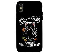 Jigsaw Puzzle cat Puzzler Funny Puzzle Lover Case for iPhone X/XS