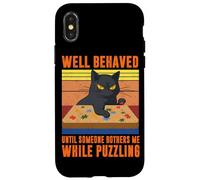 Jigsaw Puzzle cat Puzzler Funny Puzzle Lover Case for iPhone X/XS