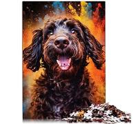 Jigsaw Puzzle Cockapoo 1000 Piece Jigsaw Puzzle for Adults & Children Cardboard puzzles Great Gift for Adults Size: 26x38cm