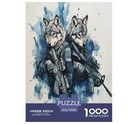 Jigsaw Puzzle Cool Wolf Challenging Birthday Gift Family Animal Development Toys 1000 Piece for Kids And Adults 70x50cm/1000pcs