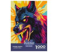 Jigsaw Puzzle Cool Wolf Challenging Intellectual Game Impossible Hard Animal Birthday Party Gift Toy 1000 Piece for Adults 70x50cm/1000pcs