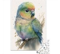 Jigsaw Puzzle Cute Baby Parrot Painting Jigsaw Puzzles for Adults 1000 Pieces Paper Jigsaw Wall Art Puzzle Games 1000pcs (38x26cm)