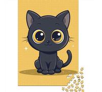 Jigsaw Puzzle Cute Kitten Jigsaw Puzzles for Adults 1000 Pieces Wooden Jigsaw Wall Art Puzzle Games 1000pcs (75x50cm)