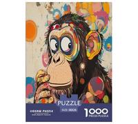 Jigsaw Puzzle Cute Orangutan Challenging Birthday Gift Family Animal Fun And Challenging Activity 1000 Piece for Boys Girls 38x26cm/1000pcs
