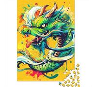 Jigsaw Puzzle Dragon Jigsaw Puzzles for Adults 1000 Pieces Wooden Jigsaw Wall Art Puzzle Games 1000pcs (75x50cm)