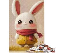 Jigsaw Puzzle Easter Cute Bunny 1000 Piece Jigsaw Puzzles Paper Jigsaw for Adults & Challenge Family 1000pcs (38x26cm)
