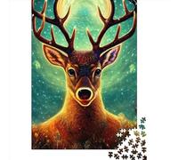 Jigsaw Puzzle Fairy Deer 1000 Piece Jigsaw Puzzles for Adults Paper Jigsaw Puzzles for Adults Stress Reliever 1000pcs (38x26cm)