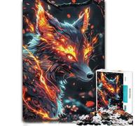 Jigsaw Puzzle Fairy Neon Fox 1000pcs (38x26cm) for Adults | A gift for puzzle lovers for holiday gatherings for shared puzzle time.