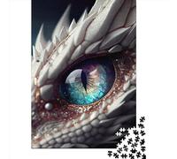 Jigsaw Puzzle Fantasy Dragon Eye Jigsaw Puzzles for Adults 1000 Pieces Wooden Jigsaw Wall Art Puzzle Games 1000pcs (75x50cm)