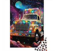 Jigsaw Puzzle Fantasy Truck 1000 Piece Jigsaw Puzzles Wooden Jigsaw Puzzle for Adults 18+ Educational Games 1000pcs (75x50cm)