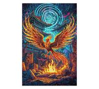 Jigsaw Puzzle Featuring A Phoenix Rises from Fire, for Adults, 1000 PCS
