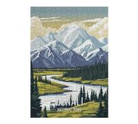 Jigsaw Puzzle Featuring Denali National Park, for Adults, 300 PCS